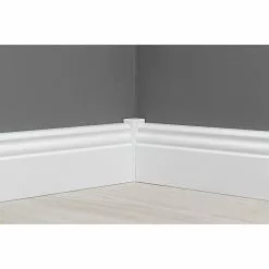 BAUHAUS Sockelleiste 2,44 M X 1,8 Cm X 7 Cm, MDF, Weiß Lackiert, 2 Stk. -Angebote Fliesen Verkäufe 12 6293