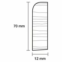 BAUHAUS Sockelleiste 2,4 M X 1,2 Cm X 7 Cm, Fichte, Unbehandelt -Angebote Fliesen Verkäufe 12 6309