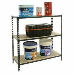 BAUHAUS Simonrack Maderclick Metallregal L X B X H: 30 X 90 X 100 Cm, Traglast: 150 Kg/Boden, Anzahl Böden: 3, Stecken, Anthrazitgrau -Angebote Fliesen Verkäufe 12 6460