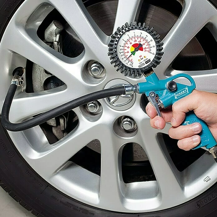 BAUHAUS Hazet Reifenfüllmesser 9041-1 Max. 8 Bar, Schlauchlänge: 40 Cm 2 BAUHAUS Hazet Reifenfüllmesser 9041-1 Max. 8 Bar, Schlauchlänge: 40 Cm – Bild 2