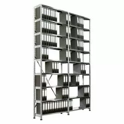 BAUHAUS Scholz Aktenregal Grundelement Länge: 1.050 Mm, Breite: 300 Mm, Höhe: 3.000 Mm, Traglast: 80 Kg/Boden, Anzahl Böden: 9 Stk. -Angebote Fliesen Verkäufe 12 6543