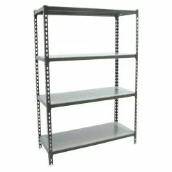BAUHAUS Simonrack Simonclick Metallregal Super Plus L X B X H: 40 X 110 X 150 Cm, Traglast: 180 Kg/Boden, Anzahl Böden: 4 Stk., Stecken, Anthrazit/Silber