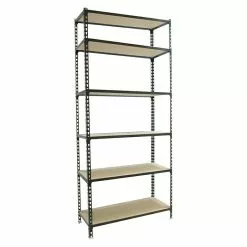 BAUHAUS Simonrack Maderclick Metallregal Mega Plus L X B X H: 50 X 120 X 250 Cm, Traglast: 150 Kg/Boden, Anzahl Böden: 6 Stk., Stecken, Anthrazitgrau