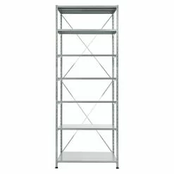 BAUHAUS Scholz Metall-Lagerregal Grundelement Länge: 200 Mm, Breite: 850 Mm, Höhe: 3.000 Mm, Traglast: 100 Kg/Boden, Anzahl Böden: 7 Stk.