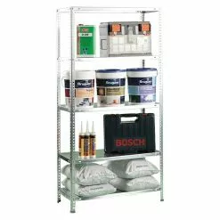 BAUHAUS Simonrack Comfort Metallregal L X B X H: 50 X 100 X 200 Cm, Traglast: 100 Kg/Boden, Anzahl Böden: 5 Stk., Schrauben, Silber -Angebote Fliesen Verkäufe 12 6627