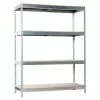 BAUHAUS Simonrack Ecoforte Metall-Schwerlastregal L X B X H: 45 X 180 X 200 Cm, Traglast: 400 Kg/Boden, Anzahl Böden: 4 Stk., Stecken, Silber