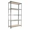 BAUHAUS Simonrack Maderclick Metallregal Plus L X B X H: 40 X 100 X 200 Cm, Traglast: 150 Kg/Boden, Anzahl Böden: 5, Stecken, Anthrazitgrau