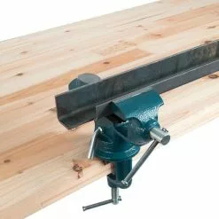 BAUHAUS Wisent Tisch-Schraubstock L X B X H: 157 X 72 X 186 Mm, Spannweite: 60 Mm, Blau -Angebote Fliesen Verkäufe 12 6652