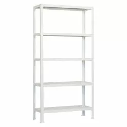 BAUHAUS Simonrack Homeclick Metallregal Mini L X B X H: 30 X 80 X 180 Cm, Traglast: 150 Kg/Boden, Anzahl Böden: 5 Stk., Weiß