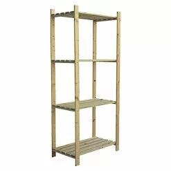 BAUHAUS Regalux Holzregal Grundelement Simple 40 X 75 X 170 Cm, Traglast: 45 Kg/Boden, Holz