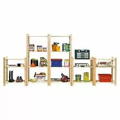 BAUHAUS Regalux Holzregal Grundelement Simple 40 X 75 X 170 Cm, Traglast: 45 Kg/Boden, Holz -Angebote Fliesen Verkäufe 12 6688