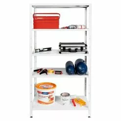 BAUHAUS Regalux Metallregal L X B X H: 45 X 100 X 188 Cm, Traglast: 65 Kg/Boden, Weiß -Angebote Fliesen Verkäufe 12 6696