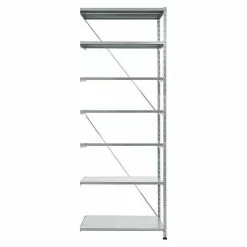 BAUHAUS Scholz Metall-Lagerregal Anbauelement Länge: 1.000 Mm, Breite: 810 Mm, Höhe: 2.640 Mm, Traglast: 360 Kg/Boden, Anzahl Böden: 7 Stk.