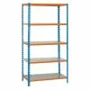 BAUHAUS Simonrack Simonclick Metallregal Super Plus L X B X H: 40 X 110 X 200 Cm, Traglast: 180 Kg/Boden, Anzahl Böden: 5 Stk., Stecken, Blau/Orange