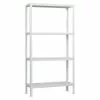 BAUHAUS Simonrack Homeclick Metallregal Mini L X B X H: 30 X 80 X 160 Cm, Traglast: 150 Kg/Boden, Anzahl Böden: 4 Stk., Weiß