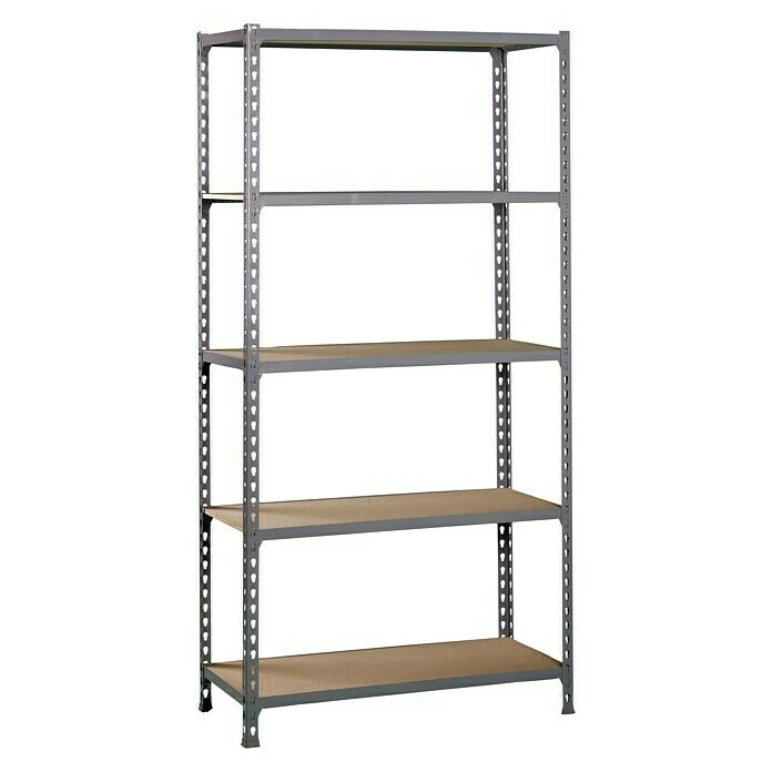 BAUHAUS Simonrack Maderclick Metallregal Plus L X B X H: 50 X 100 X 200 Cm, Traglast: 150 Kg/Boden, Anzahl Böden: 5, Stecken, Grau 1 BAUHAUS Simonrack Maderclick Metallregal Plus L X B X H: 50 X 100 X 200 Cm, Traglast: 150 Kg/Boden, Anzahl Böden: 5, Stecken, Grau