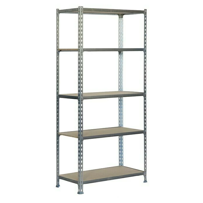 BAUHAUS Simonrack Maderclick Metallregal Plus L X B X H: 40 X 100 X 200 Cm, Traglast: 150 Kg/Boden, Anzahl Böden: 5, Stecken, Silber 1 BAUHAUS Simonrack Maderclick Metallregal Plus L X B X H: 40 X 100 X 200 Cm, Traglast: 150 Kg/Boden, Anzahl Böden: 5, Stecken, Silber