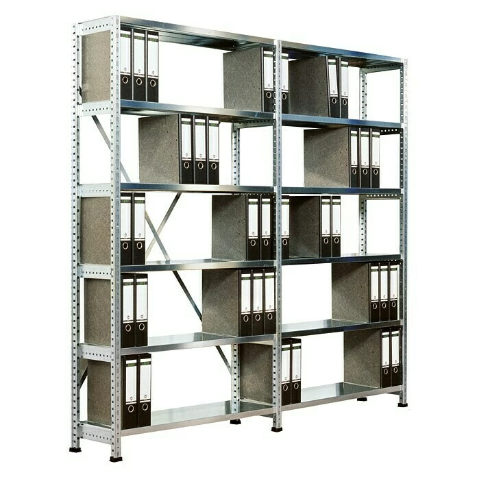 BAUHAUS Scholz Aktenregal Anbauelement Länge: 810 Mm, Breite: 300 Mm, Höhe: 1.920 Mm, Traglast: 80 Kg/Boden, Anzahl Böden: 6 Stk. 3 BAUHAUS Scholz Aktenregal Anbauelement Länge: 810 Mm, Breite: 300 Mm, Höhe: 1.920 Mm, Traglast: 80 Kg/Boden, Anzahl Böden: 6 Stk. – Bild 3