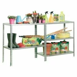 BAUHAUS Simonrack Simonclassic Metallregal Advantage L X B X H: 30 X 90 X 180 Cm, Traglast: 75 Kg/Boden, Anzahl Böden: 5 Stk., Schrauben, Silber -Angebote Fliesen Verkäufe 12 7040