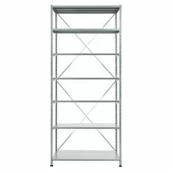 BAUHAUS Scholz Metall-Lagerregal SE Länge: 300 Mm, Breite: 1.050 Mm, Höhe: 3.000 Mm, Traglast: 100 Kg/Boden, Anzahl Böden: 7 Stk.