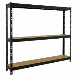 BAUHAUS Metall-Schwerlastregal MAXI-POKER L X B X H: 35 X 210 X 180 Cm, Traglast: 300 Kg/Boden, Anzahl Böden: 3 Stk., Stecken