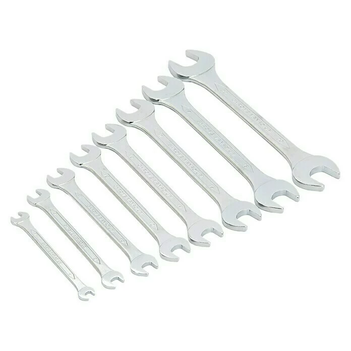 BAUHAUS Alpha Tools Doppelmaulschlüssel-Satz 8 -tlg. 2 BAUHAUS Alpha Tools Doppelmaulschlüssel-Satz 8 -tlg. – Bild 2