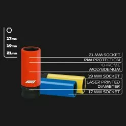 BAUHAUS Formula 1® Steckschlüsseleinsatz-Set ST3000 4 -tlg., Mehrfarbig, Schlüsselweite: 17 - 21 Mm -Angebote Fliesen Verkäufe 12 7310
