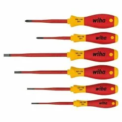 BAUHAUS Wiha Schraubendreher-Set SoftFinish Electric Slimfix 6 -tlg.