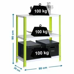 BAUHAUS Simonrack Homeclassic Metallregal L X B X H: 30 X 80 X 90 Cm, Traglast: 100 Kg/Boden, Anzahl Böden: 3 Stk., Schrauben, Grün 5 BAUHAUS Simonrack Homeclassic Metallregal L X B X H: 30 X 80 X 90 Cm, Traglast: 100 Kg/Boden, Anzahl Böden: 3 Stk., Schrauben, Grün -Angebote Fliesen Verkäufe 12 7622