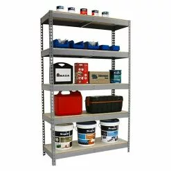 BAUHAUS Simonrack Ecoforte Metall-Schwerlastregal L X B X H: 45 X 150 X 250 Cm, Traglast: 400 Kg/Boden, Anzahl Böden: 5 Stk., Stecken, Grau -Angebote Fliesen Verkäufe 12 7694