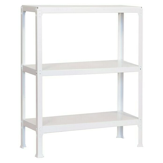 BAUHAUS Simonrack Homeclick Metallregal Plus L X B X H: 30 X 100 X 90 Cm, Traglast: 150 Kg/Boden, Anzahl Böden: 3 Stk., Stecken, Weiß 1 BAUHAUS Simonrack Homeclick Metallregal Plus L X B X H: 30 X 100 X 90 Cm, Traglast: 150 Kg/Boden, Anzahl Böden: 3 Stk., Stecken, Weiß