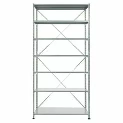 BAUHAUS Scholz Metall-Lagerregal Grundelement Länge: 500 Mm, Breite: 1.250 Mm, Höhe: 2.640 Mm, Traglast: 150 Kg/Boden, Anzahl Böden: 7 Stk.