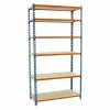 BAUHAUS Simonrack Maderclick Metallregal Mega Plus L X B X H: 40 X 120 X 250 Cm, Traglast: 150 Kg/Boden, Anzahl Böden: 6 Stk., Stecken, Blau/Orange