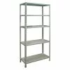 BAUHAUS Simonrack Simonclick Metallregal L X B X H: 30 X 80 X 180 Cm, Traglast: 150 Kg/Boden, Anzahl Böden: 5 Stk., Stecken, Grau