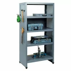 BAUHAUS Küpper Metallregal L X B X H: 53 X 91 X 180 Cm, Traglast: 75 Kg/Boden