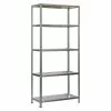 BAUHAUS Simonrack Comfort Metallregal L X B X H: 40 X 100 X 200 Cm, Traglast: 100 Kg/Boden, Anzahl Böden: 5 Stk., Schrauben, Silber