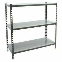 BAUHAUS Simonrack Simonclick Metallregal Mini L X B X H: 50 X 80 X 100 Cm, Traglast: 180 Kg/Boden, Anzahl Böden: 3 Stk., Stecken, Anthrazit/Silber