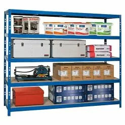 BAUHAUS Regalux Metall-Schwerlastregal Mega L X B X H: 70 X 240 X 200 Cm, Traglast: 450 Kg/Boden, Anzahl Böden: 5 Stk., Stecken, Blau -Angebote Fliesen Verkäufe 12 7978