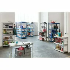 BAUHAUS Regalux Metall-Schwerlastregal Mega L X B X H: 70 X 240 X 200 Cm, Traglast: 450 Kg/Boden, Anzahl Böden: 5 Stk., Stecken, Blau -Angebote Fliesen Verkäufe 12 7980