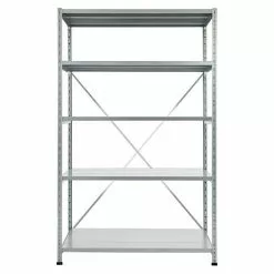 BAUHAUS Scholz Metall-Lagerregal Grundelement Länge: 500 Mm, Breite: 1.050 Mm, Höhe: 1.920 Mm, Traglast: 170 Kg/Boden, Anzahl Böden: 5 Stk.