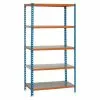 BAUHAUS Simonrack Simonclick Metallregal Plus L X B X H: 50 X 100 X 200 Cm, Traglast: 180 Kg/Boden, Anzahl Böden: 5 Stk., Stecken, Blau/Orange