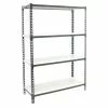 BAUHAUS Simonrack Simonclick Metallregal L X B X H: 40 X 100 X 150 Cm, Traglast: 180 Kg/Boden, Anzahl Böden: 4 Stk., Stecken, Anthrazit/Weiß