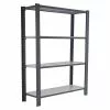 BAUHAUS Simonrack Simonoffice Aktenregal Grundelement L X B X H: 30 X 90 X 150 Cm, Traglast: 200 Kg/Boden, Anzahl Böden: 4, Grau