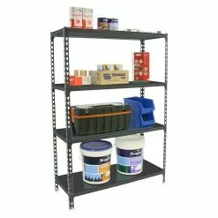 BAUHAUS Simonrack Simonclick Metallregal Super Plus L X B X H: 50 X 110 X 150 Cm, Traglast: 180 Kg/Boden, Anzahl Böden: 4 Stk., Stecken, Anthrazit -Angebote Fliesen Verkäufe 12 8076