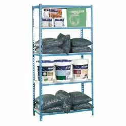 BAUHAUS Simonrack Simonclick Metallregal Plus L X B X H: 50 X 100 X 200 Cm, Traglast: 180 Kg/Boden, Anzahl Böden: 5 Stk., Stecken, Blau/Weiß -Angebote Fliesen Verkäufe 12 8104