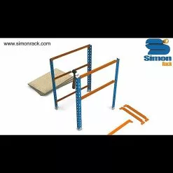 BAUHAUS Simonrack Maderclick Metallregal L X B X H: 40 X 90 X 180 Cm, Traglast: 150 Kg/Boden, Anzahl Böden: 5, Stecken, Blau/Orange -Angebote Fliesen Verkäufe 12 8179