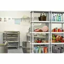 BAUHAUS Terry Kunststoffregal Lebensmittelecht L X B X H: 39 X 59 X 144 Cm, Traglast: 40 Kg/Boden, Anzahl Böden: 5 Stk., Stecken -Angebote Fliesen Verkäufe 12 8205