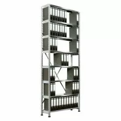 BAUHAUS Scholz Aktenregal Grundelement Länge: 1.050 Mm, Breite: 300 Mm, Höhe: 2.640 Mm, Traglast: 80 Kg/Boden, Anzahl Böden: 8 Stk.