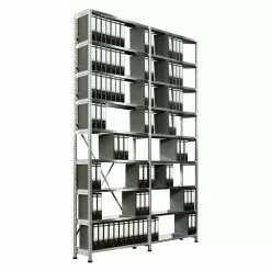 BAUHAUS Scholz Aktenregal Anbauelement Länge: 1.210 Mm, Breite: 300 Mm, Höhe: 3.000 Mm, Traglast: 90 Kg/Boden, Anzahl Böden: 9 Stk. -Angebote Fliesen Verkäufe 12 8271