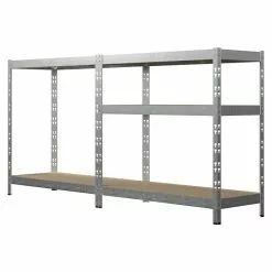 BAUHAUS Regalux Metall-Schwerlastregal L X B X H: 40 X 90 X 180 Cm, Traglast: 175 Kg/Boden, Anzahl Böden: 5 Stk., Stecken, Silber -Angebote Fliesen Verkäufe 12 8346